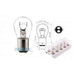 Lightbulb BOSMA 12V 18/5W BAY15d (1567) packaged 10pcs