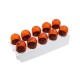 Lightbulb BOSMA 12V 5W BA15s 18x37mm ORANGE (6265) 10pcs