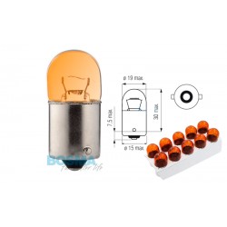 Lightbulb BOSMA 12V 10W BA15S POMARAŃCZOWA (6647) packaged 10pcs
