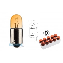 Lightbulb BOSMA 12V 4W BA9s ORANGE (4568) packaged 10pcs