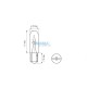 Bulb BOSMA 12v 1,2W T05 RED 10pcs.