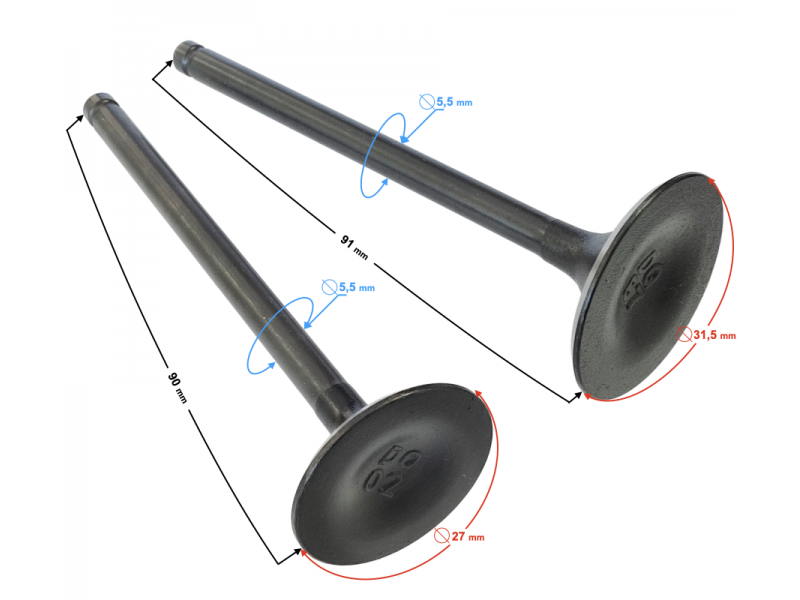 Valves set NXT250 2021
