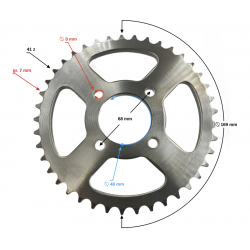 (WHOLESALE) ATV Terrax rear sprocket
