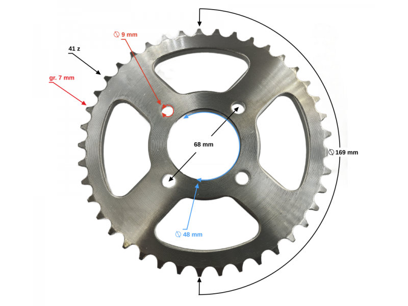 (WHOLESALE) ATV Terrax rear sprocket