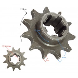 Front sprocket 11T T8F mini ATV