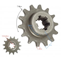 Front sprocket 14T T8F mini ATV