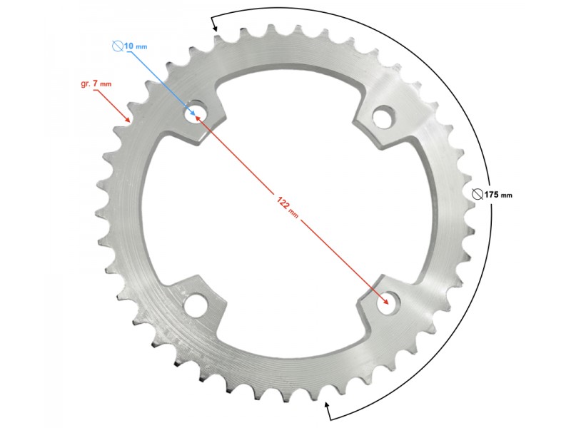 Rear sprocket Pentora