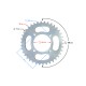 Rear sprocket 38/428 Rear sprocket 38/428