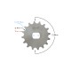 Drive sprocket Moretti 16/420
