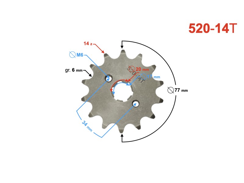 Sprocket 520-14T