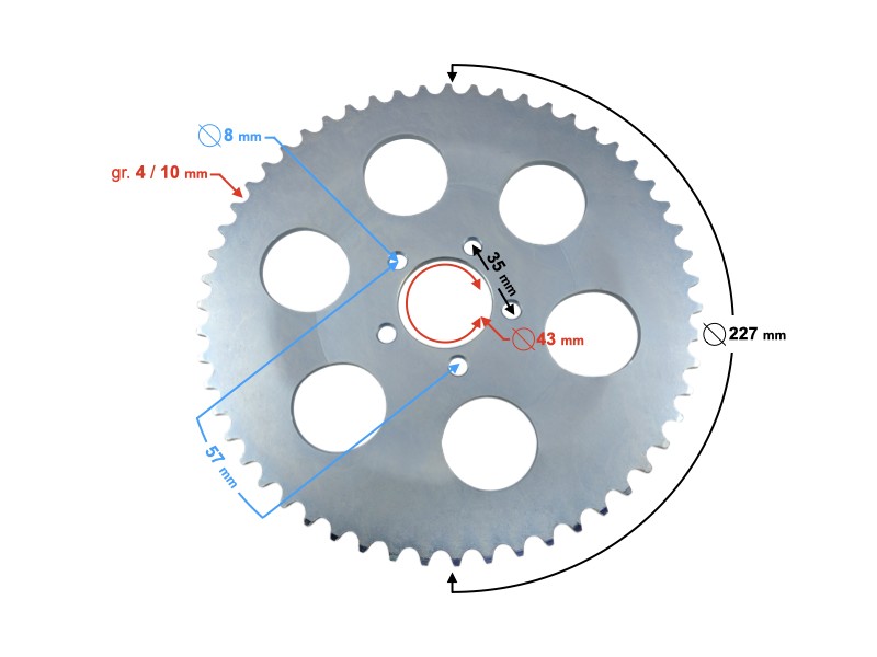 Sprocket 415-55z Ogar