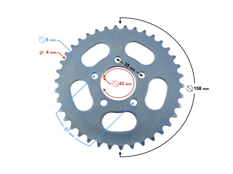Sprocket 415-38z Romet