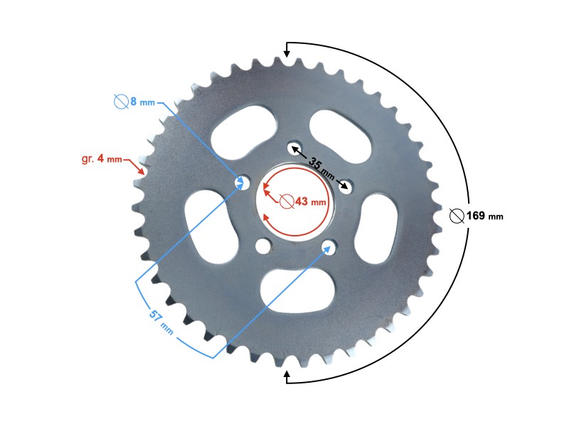 Sprocket 415-41z Romet