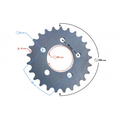 Sprocket 415-25z moped