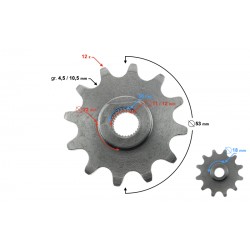 Drive sprocket 415-12z Komar