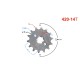 Drive sprocket Moretti 14/420 Drive sprocket Moretti 14/420