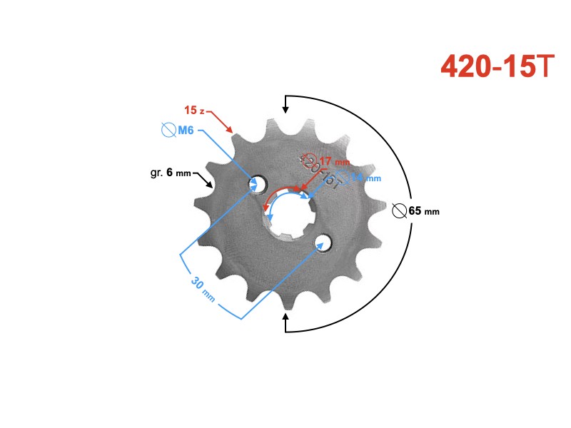 Drive sprocket Moretti 15/420