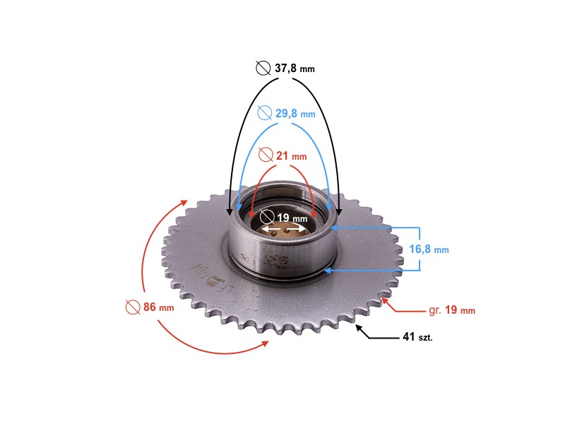 Timing sprocket for 130cc engine