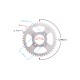 Rear sprocket 45/428 for Ogar