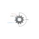 Drive sprocket Moretti 11/420 for Simson