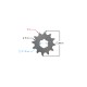 Drive sprocket Moretti 12/415 for Jawa
