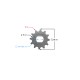 Drive sprocket Moretti 12/420 for Simson Drive sprocket Moretti 12/420 for Simson