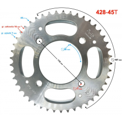 (WHOLESALE) Rear sprocket Street-R 125