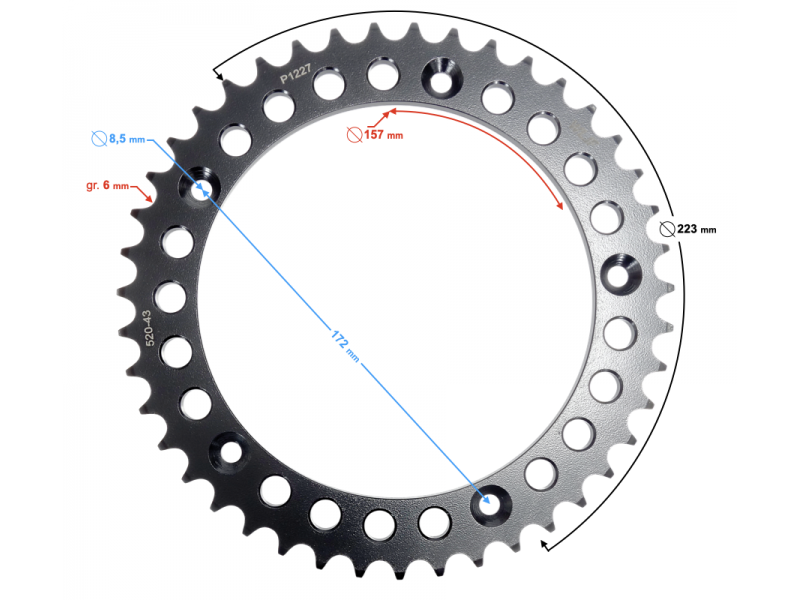 (WHOLESALE) VOGE 525ACX/525DSX Sprocket (290420297-0001)