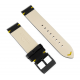 Bisset leather strap 22 mm black-blue