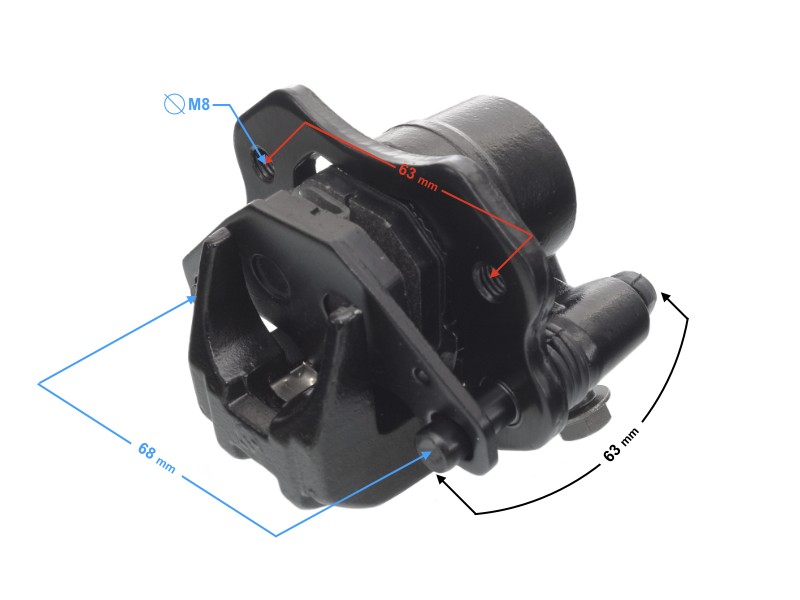 Rear brake caliper for ATV 110cc / 125cc with brake pads