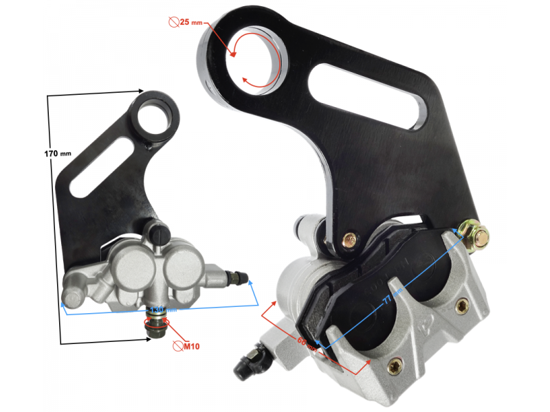 Brake caliper rear DB250 MZK