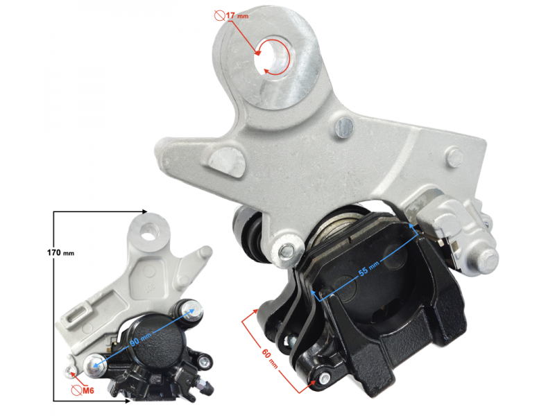 Rear brake caliper BLADE R