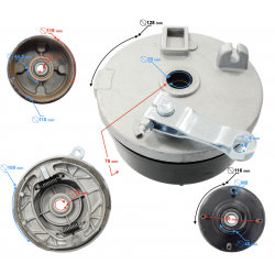 Brake drum left front ATV Eagle