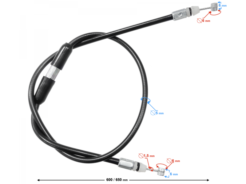 Fuel tank cable X-trail 125