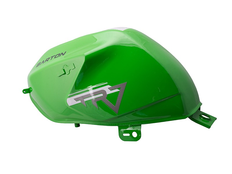Green fuel tank for Travel 125 motorcycle