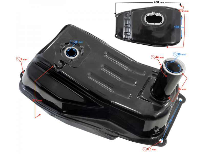 Fuel tank for B-Max scooter, injection Fuel tank for B-Max scooter, injection