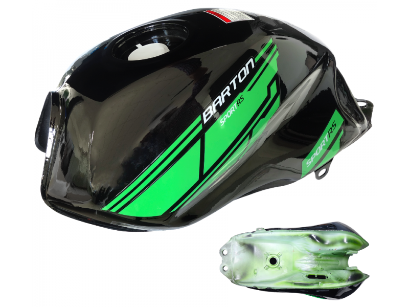 Black-green fuel tank for Sprint RS 2 / Euro 5 moped
