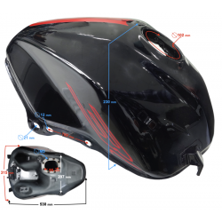 Fuel tank black VOGE 300 R