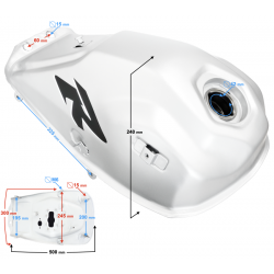 Fuel tank blue VOGE 300 Rally