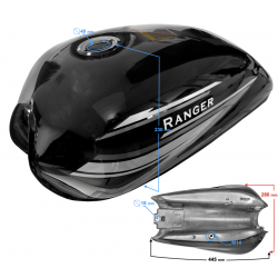 Fuel tank black Ranger Classic E5