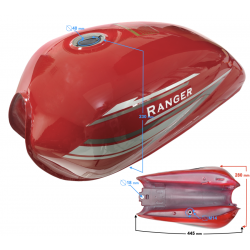Fuel tank red Ranger Classic E5