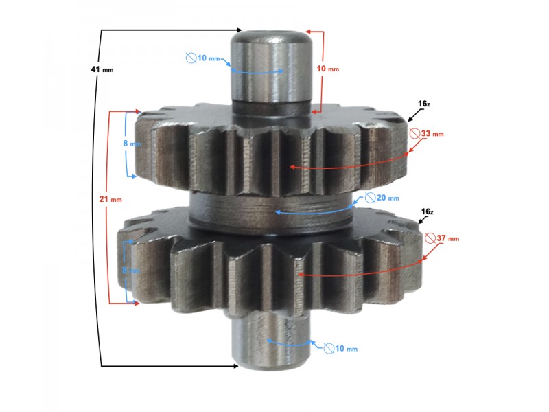 Small intermediate starter sprocket Bashan 200