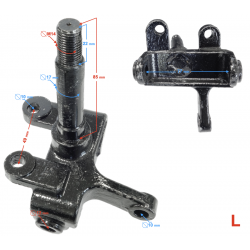 Left steering knuckle ATV Rocky/Thor 125