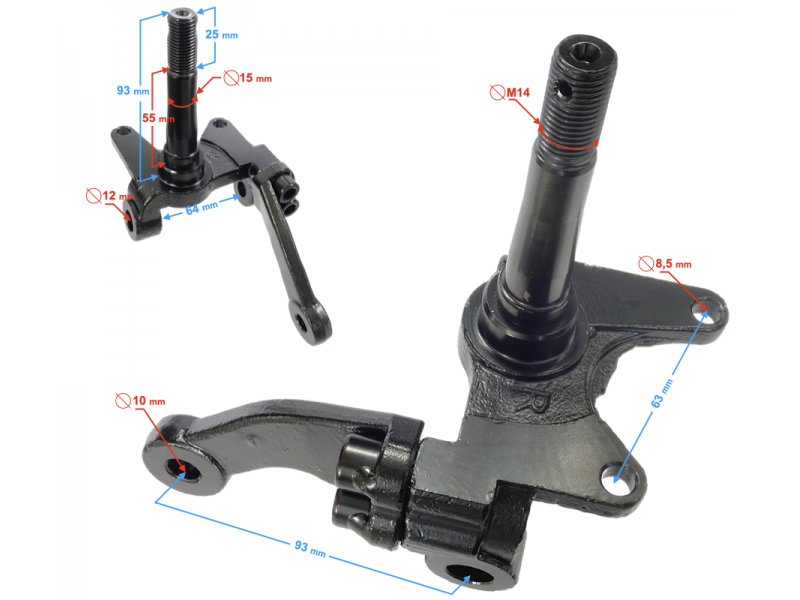 Right steering knuckle Pentora