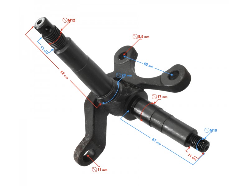 Left steering knuckle Pentora