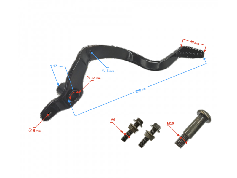 (SERVICE) Hyper 250 E5+ rear brake lever
