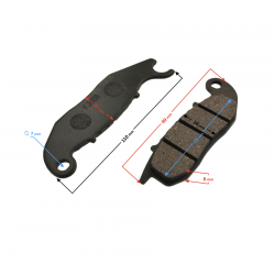 (SERVICE) Brake pads front Hyper 250 E5+