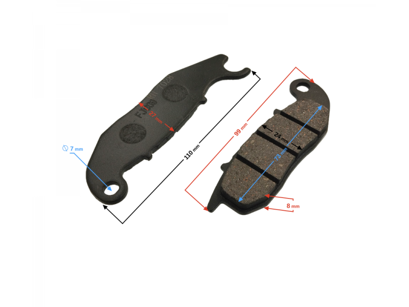 (SERVICE) Brake pads front Hyper 250 E5+