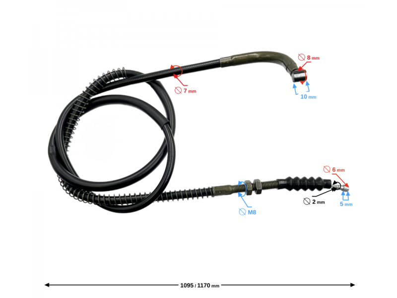 (SERVICE) Clutch cable Hyper 250 E5+