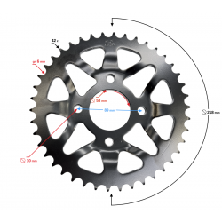(SERVICE) Hyper 250 E5+ rear sprocket